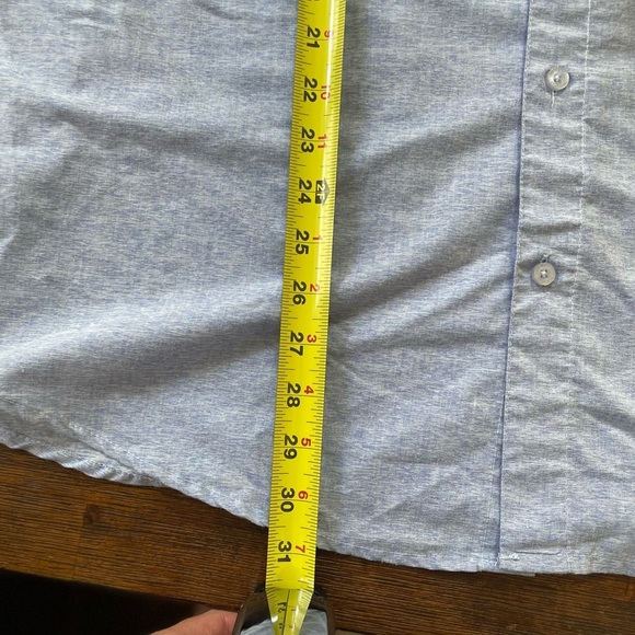 Molokai Surf Co Men's Size 2XL Ocean Blue Short Sleeve Button Front Shirt Crisp - Picture 10 of 10